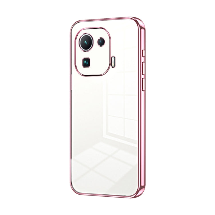 Transparent Plating Fine Hole Phone Case, For Xiaomi Mi 11 Ultra, For Xiaomi Mi 11 Pro, For Xiaomi Mi 11, For Xiaomi Mi 10 Lite 5G