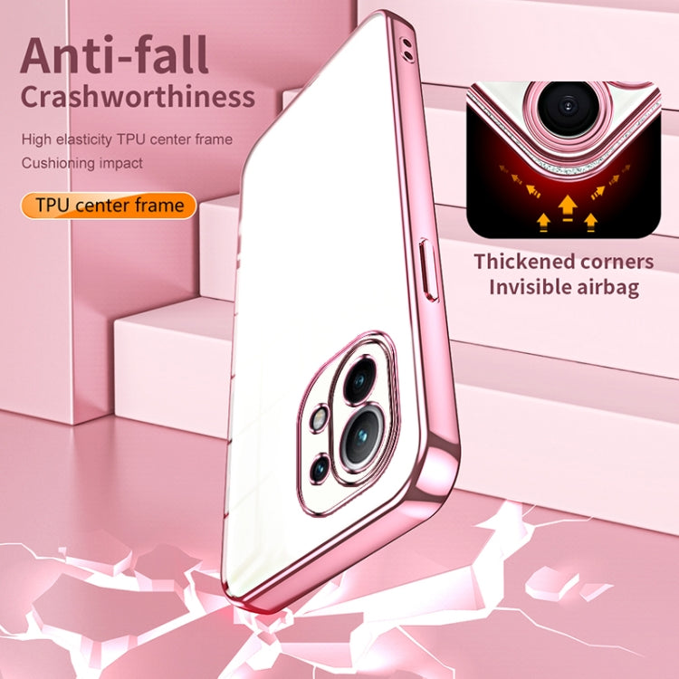 Transparent Plating Fine Hole Phone Case