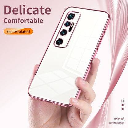 Transparent Plating Fine Hole Phone Case, For Xiaomi Mi 10 Ultra, For Xiaomi Mi 10 Pro 5G, For Xiaomi Mi 10 5G, For Xiaomi Mi CC9 Pro / Mi Note 10