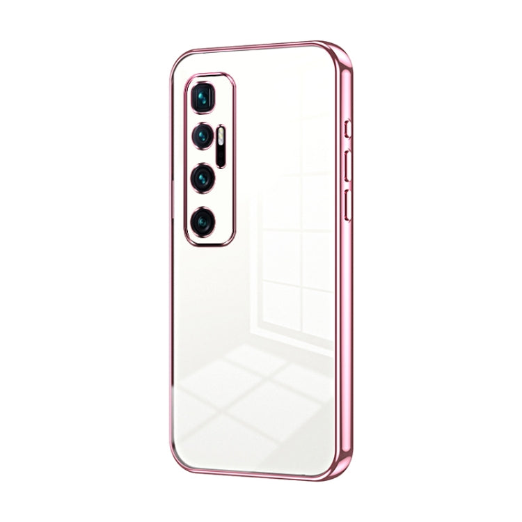 Transparent Plating Fine Hole Phone Case, For Xiaomi Mi 10 Ultra, For Xiaomi Mi 10 Pro 5G, For Xiaomi Mi 10 5G, For Xiaomi Mi CC9 Pro / Mi Note 10