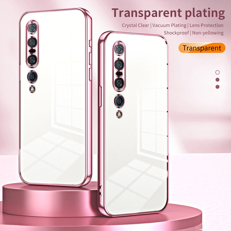 Transparent Plating Fine Hole Phone Case