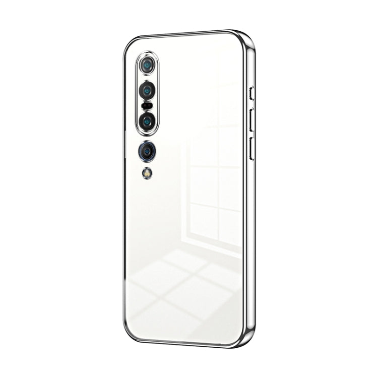 Transparent Plating Fine Hole Phone Case, For Xiaomi Mi 10 Ultra, For Xiaomi Mi 10 Pro 5G, For Xiaomi Mi 10 5G, For Xiaomi Mi CC9 Pro / Mi Note 10