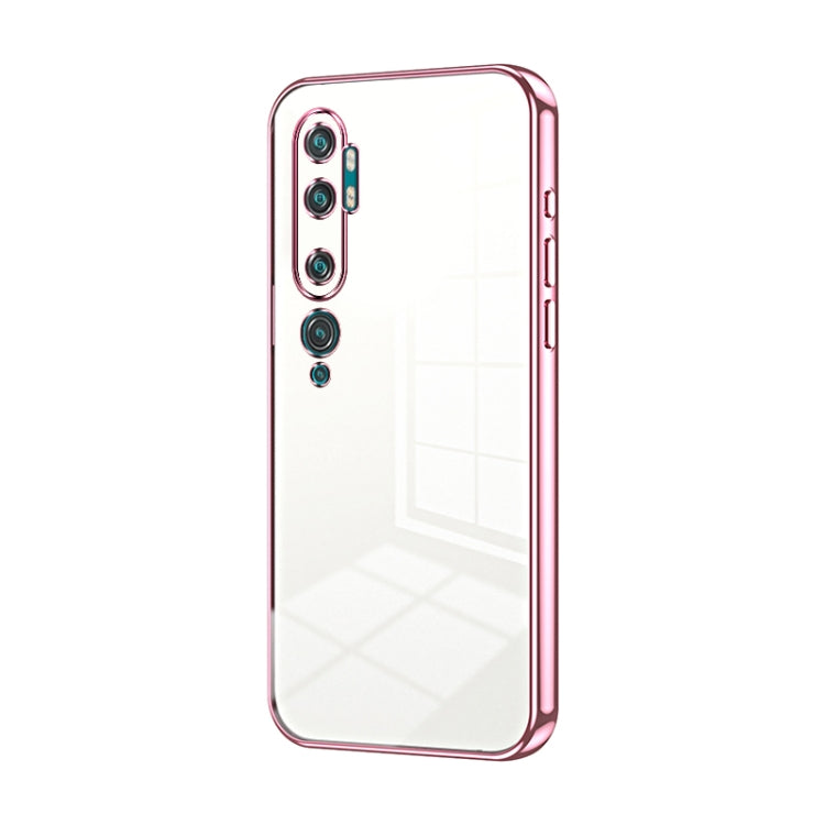 Transparent Plating Fine Hole Phone Case, For Xiaomi Mi 10 Ultra, For Xiaomi Mi 10 Pro 5G, For Xiaomi Mi 10 5G, For Xiaomi Mi CC9 Pro / Mi Note 10