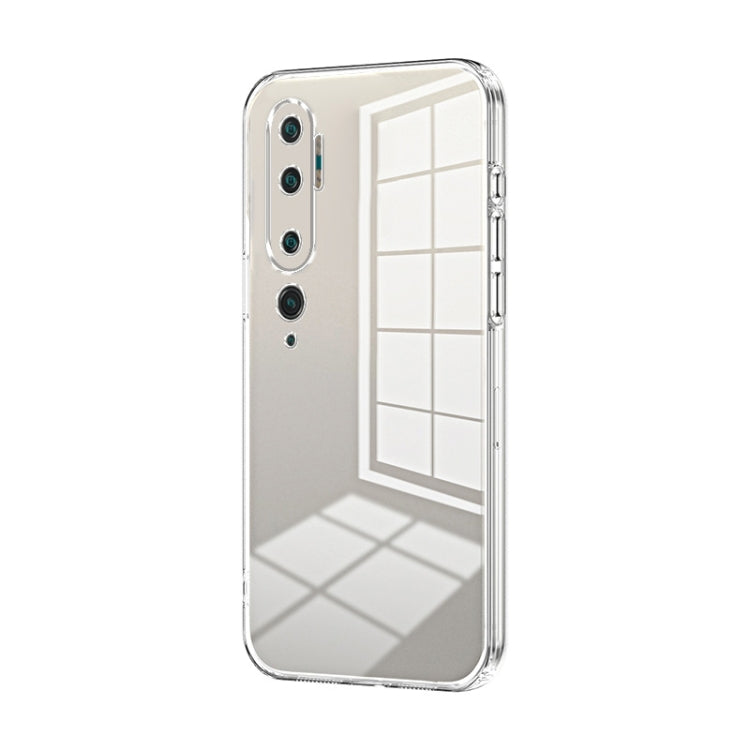 Transparent Plating Fine Hole Phone Case, For Xiaomi Mi 10 Pro 5G, For Xiaomi Mi 10 5G, For Xiaomi Mi CC9 Pro / Mi Note 10