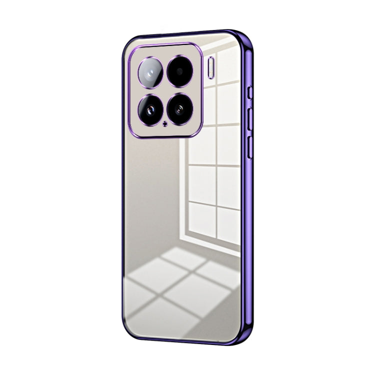 Transparent Plating Fine Hole Phone Case, For Xiaomi Civi 5 Pro, For Xiaomi 15 Pro, For Xiaomi 15