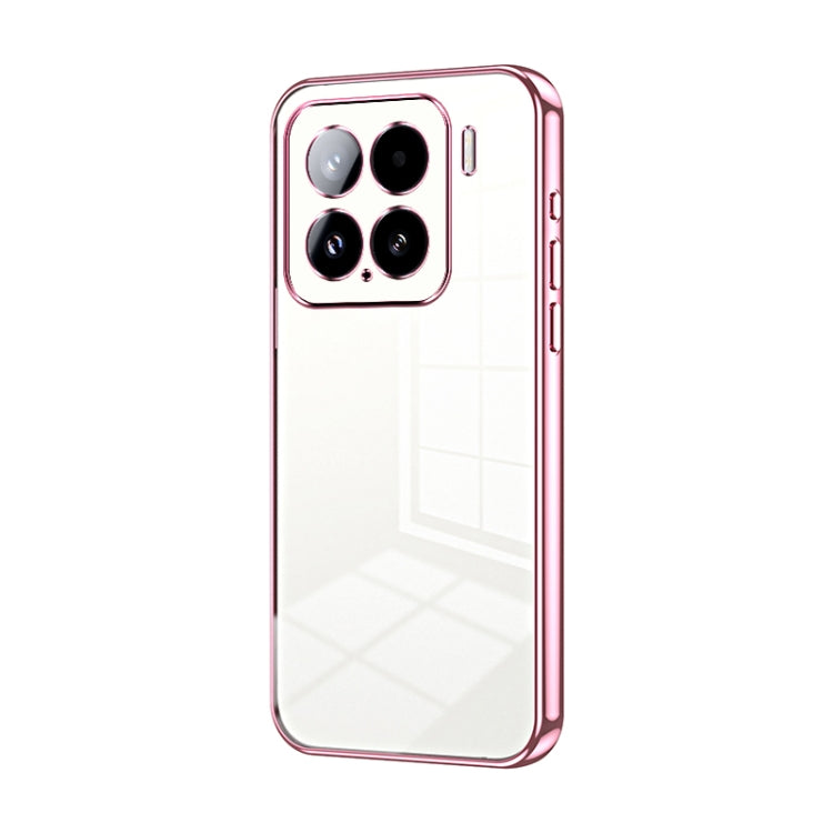 Transparent Plating Fine Hole Phone Case, For Xiaomi Civi 5 Pro, For Xiaomi 15 Pro, For Xiaomi 15