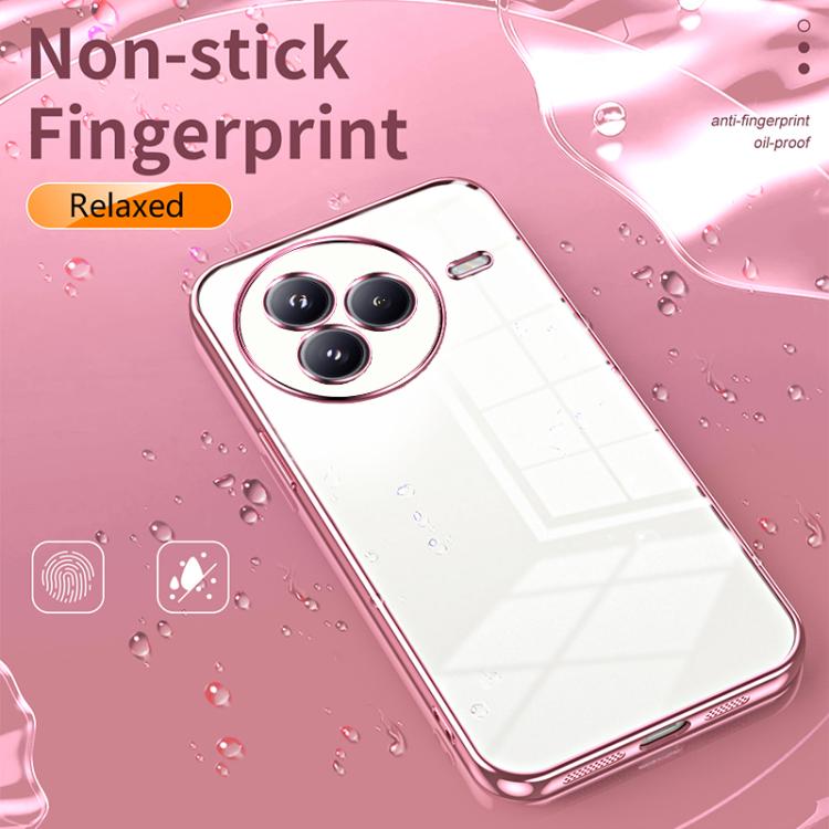 Transparent Plating Fine Hole Phone Case, For Xiaomi Civi 5 Pro, For Xiaomi 15 Pro, For Xiaomi 15