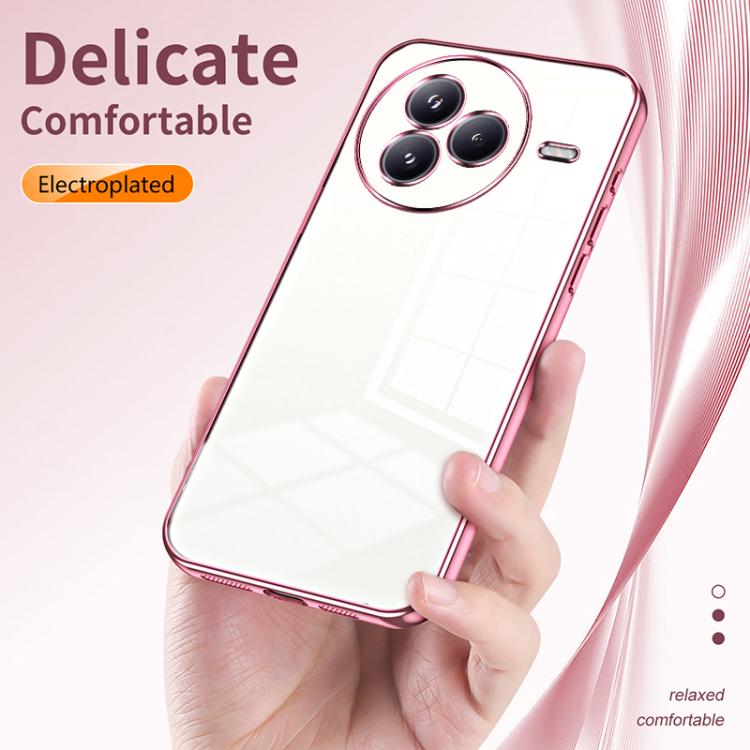 Transparent Plating Fine Hole Phone Case, For Xiaomi Civi 5 Pro, For Xiaomi 15 Pro, For Xiaomi 15
