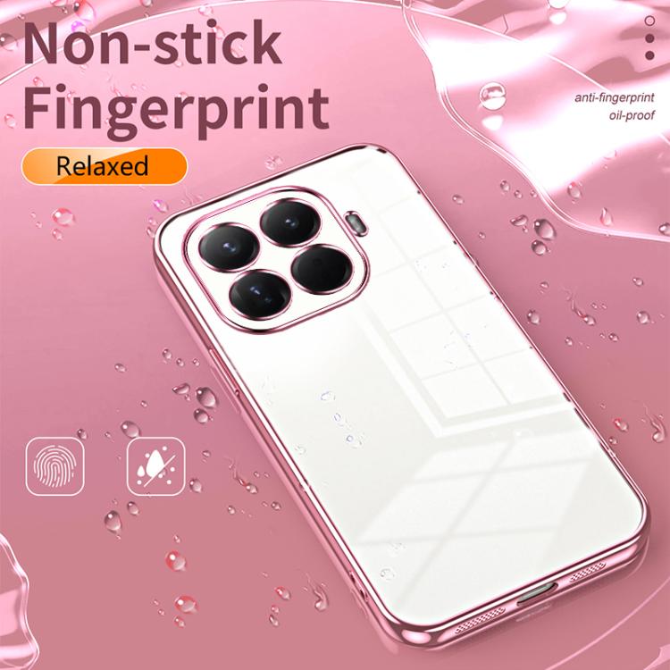 Transparent Plating Fine Hole Phone Case
