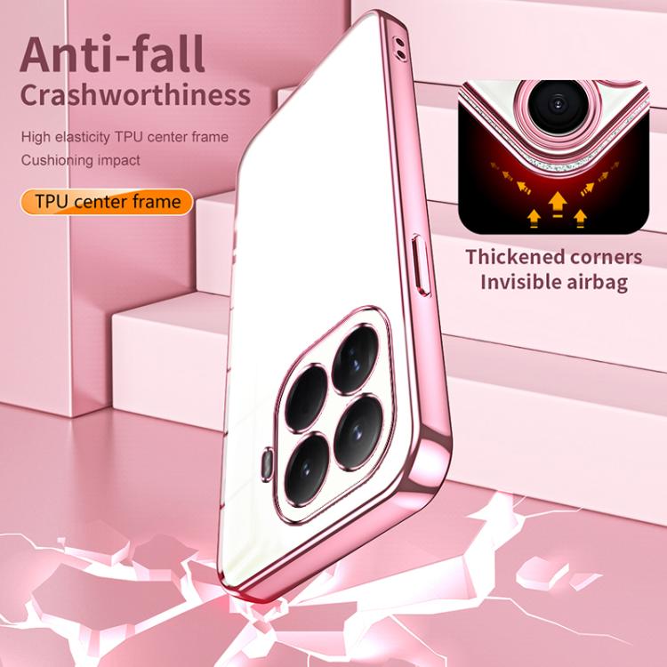 Transparent Plating Fine Hole Phone Case