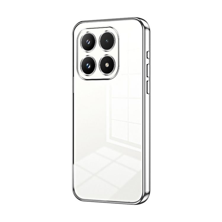 Transparent Plating Fine Hole Phone Case, For Xiaomi 17 Pro Max, For Xiaomi 17 Pro, For Xiaomi 17