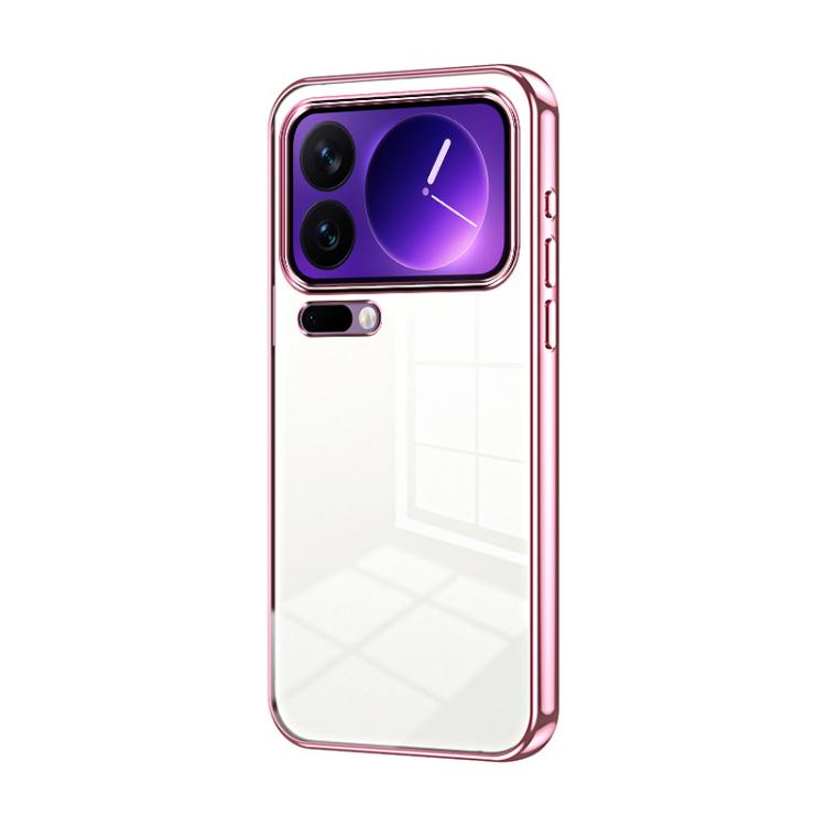 Transparent Plating Fine Hole Phone Case, For Xiaomi 17 Pro Max, For Xiaomi 17 Pro, For Xiaomi 17