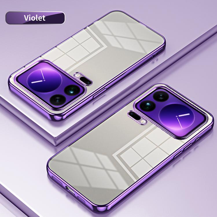 Transparent Plating Fine Hole Phone Case, For Xiaomi 17 Pro Max, For Xiaomi 17 Pro, For Xiaomi 17