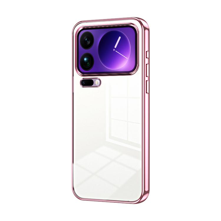Transparent Plating Fine Hole Phone Case, For Xiaomi 17 Pro Max, For Xiaomi 17 Pro, For Xiaomi 17