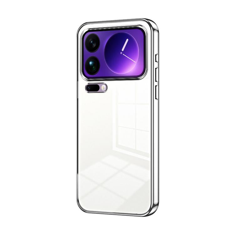 Transparent Plating Fine Hole Phone Case, For Xiaomi 17 Pro Max, For Xiaomi 17 Pro, For Xiaomi 17