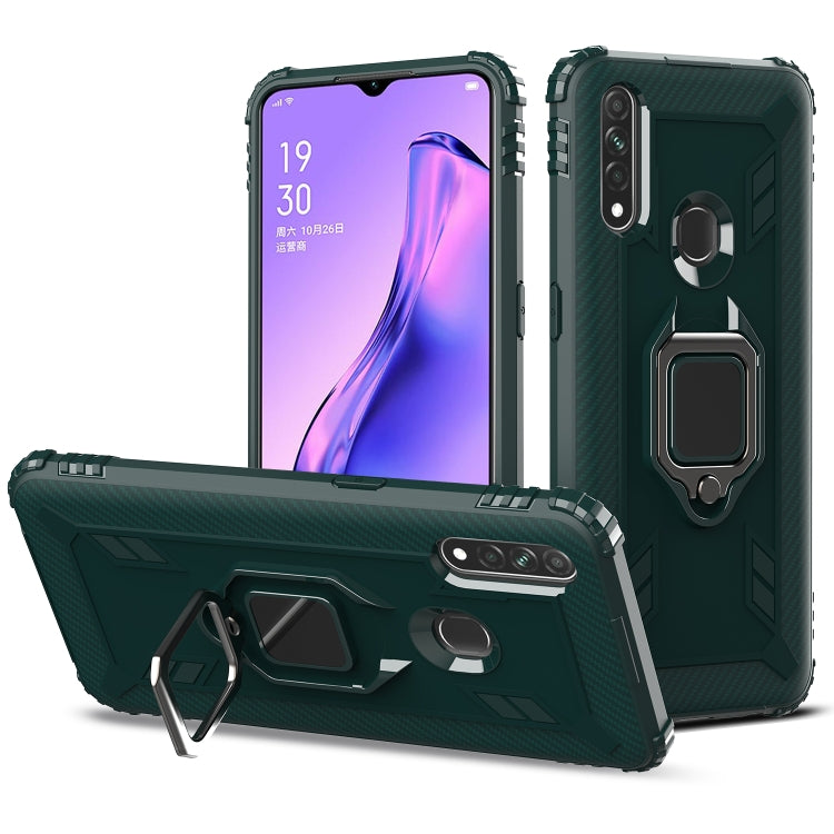 Carbon Fiber Protective Case with 360 Degree Rotating Ring Holder, For OPPO A8 & A31, For OPPO A91 & F15 & Reno3, For OPPO Realme X50 Pro, For OPPO Realme X50 & Realme X3