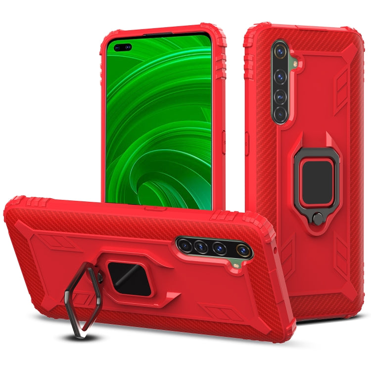 Carbon Fiber Protective Case with 360 Degree Rotating Ring Holder, For OPPO A8 & A31, For OPPO A91 & F15 & Reno3, For OPPO Realme X50 Pro, For OPPO Realme X50 & Realme X3