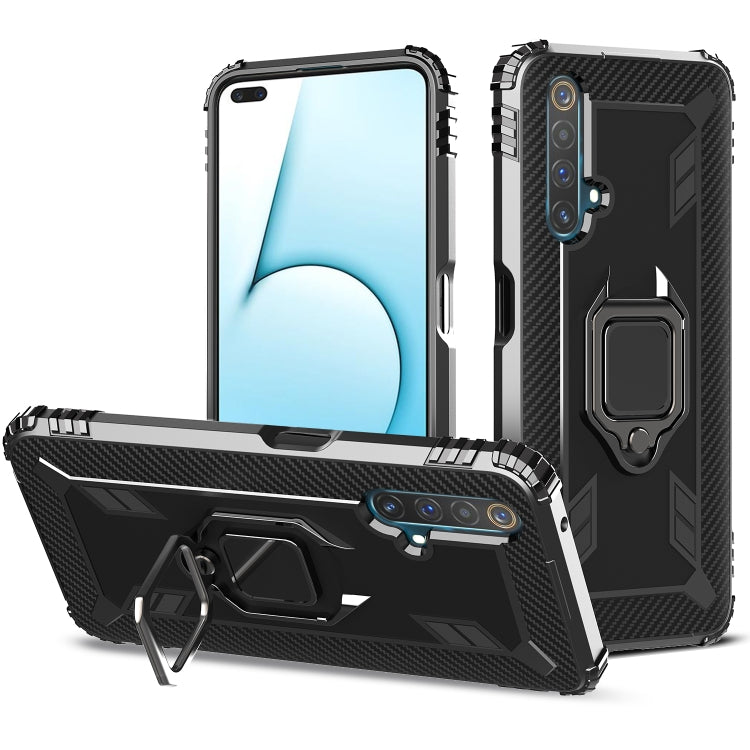 Carbon Fiber Protective Case with 360 Degree Rotating Ring Holder, For OPPO A8 & A31, For OPPO A91 & F15 & Reno3, For OPPO Realme X50 Pro, For OPPO Realme X50 & Realme X3