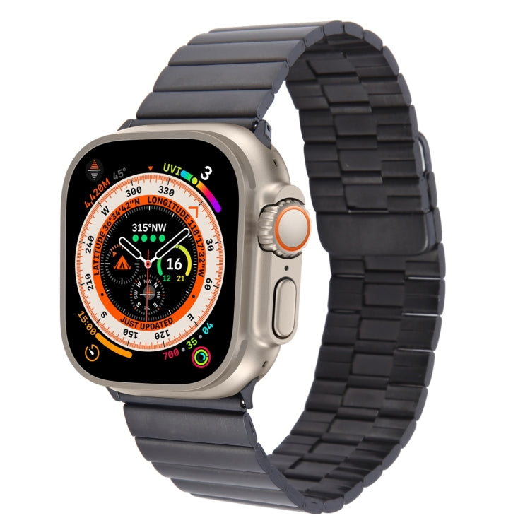 Bamboo Stainless Steel Magnetic Watch Band, For Apple Watch Series 9 45mm, For Apple Watch Series 9 41mm, For Apple Watch Ultra 49mm