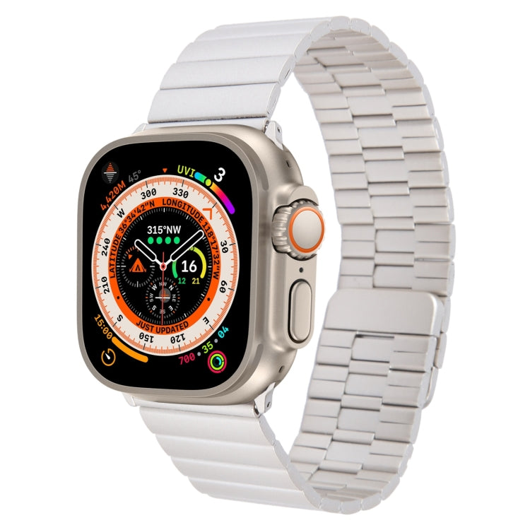 Bamboo Stainless Steel Magnetic Watch Band, For Apple Watch Series 9 45mm, For Apple Watch Series 9 41mm, For Apple Watch Ultra 49mm