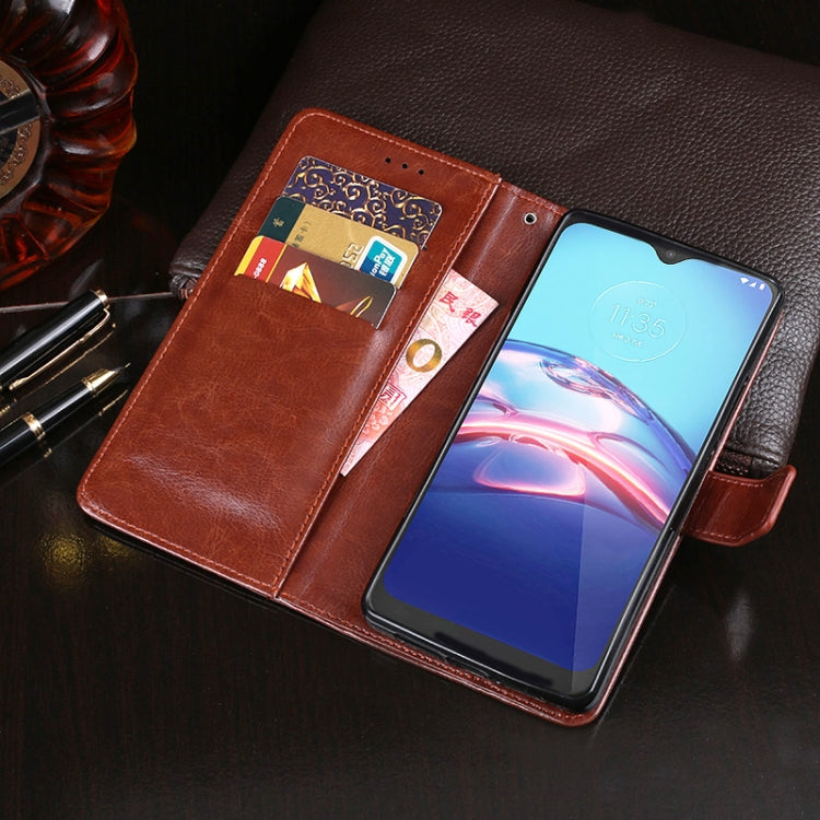 idewei Crazy Horse Texture Horizontal Flip Leather Case with Holder &amp; Card Slots &amp; Wallet, For Motorola Moto E 2020, For Motorola Moto G Fast, For Motorola One Fusion, For OnePlus Nord
