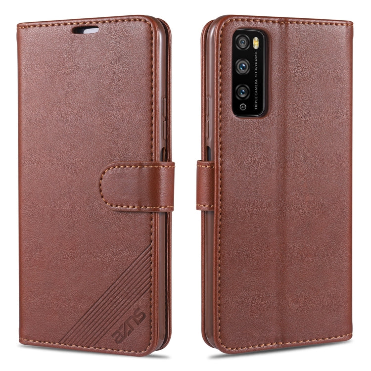 AZNS Sheepskin Texture Horizontal Flip Leather Case with Holder & Card Slots & Wallet, For Oppo Reno4 / Reno4 Pro, For Huawei Enjoy Z 5G, For Huawei Honor X10 5G, For Huawei Honor Play4, For Xiaomi Mi Note 10 Lite, For Huawei Honor Play 4T