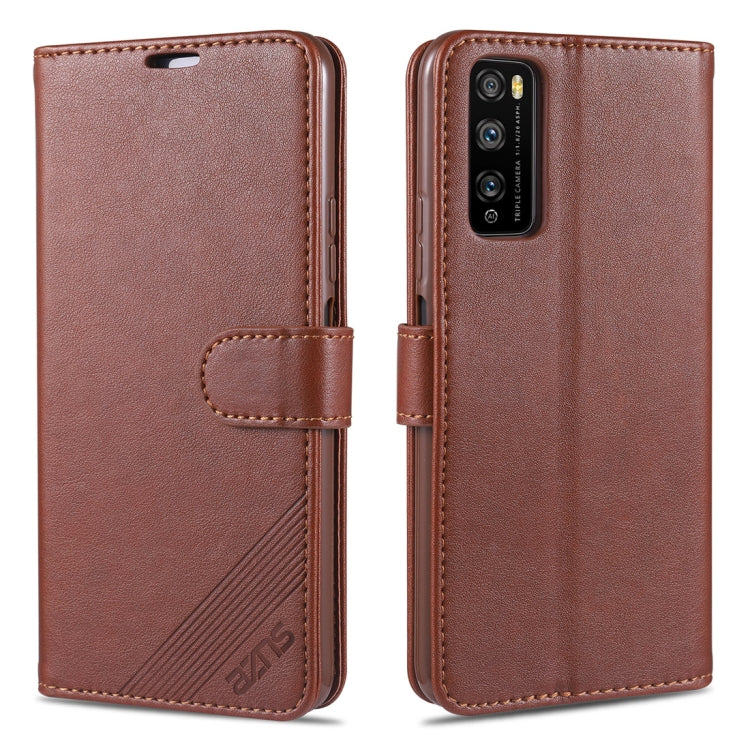 AZNS Sheepskin Texture Horizontal Flip Leather Case with Holder &amp; Card Slots &amp; Wallet, For Oppo Reno4 / Reno4 Pro, For Huawei Enjoy Z 5G, For Huawei Honor X10 5G, For Huawei Honor Play4, For Xiaomi Mi Note 10 Lite, For Huawei Honor Play 4T