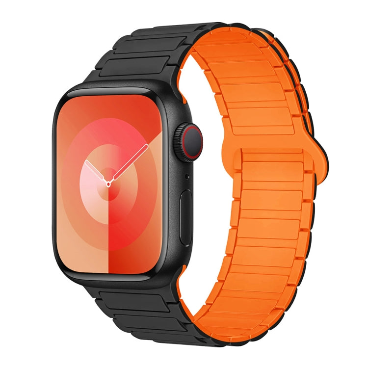 I-Shaped Magnetic Silicone Watch Band, For Apple Watch Ultra 2 49mm, For Apple Watch Series 9 45mm