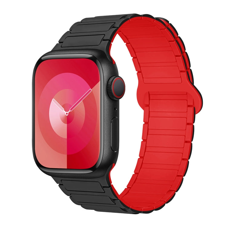 I-Shaped Magnetic Silicone Watch Band, For Apple Watch Series 9 41mm, For Apple Watch Ultra 49mm