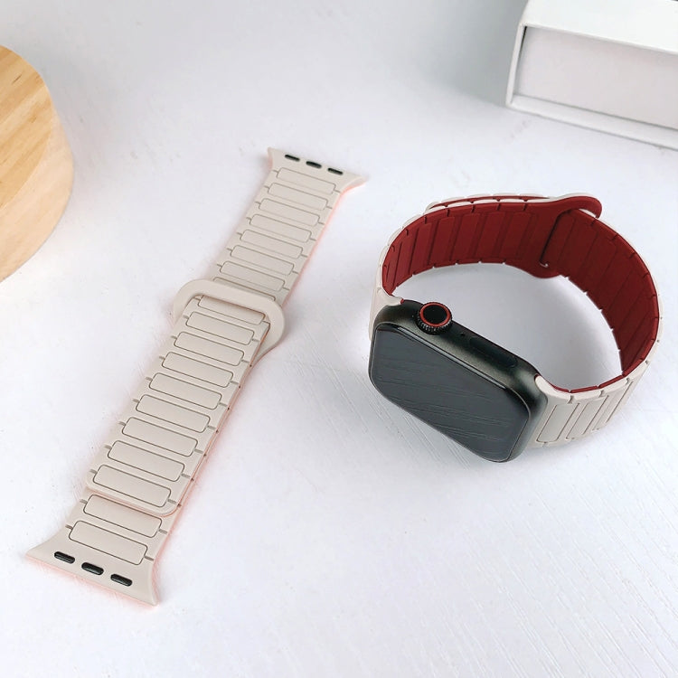 I-Shaped Magnetic Silicone Watch Band, For Apple Watch Series 5 44mm, For Apple Watch Series 5 40mm