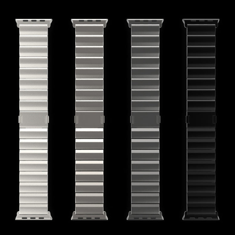 One-Bead Magnetic Buckle Titanium Metal Watch Band, For Apple Watch Series 5 44mm, For Apple Watch Series 5 40mm, For Apple Watch Series 4 44mm, For Apple Watch Series 4 40mm, For Apple Watch Series 3 38mm, For Apple Watch Series 3 42mm