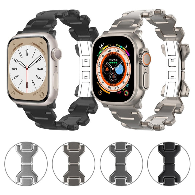 Y Type Pure Titanium Watch Band, For Apple Watch SE 2023 44mm, For Apple Watch SE 2023 40mm, For Apple Watch Ultra 2 49mm, For Apple Watch Series 9 45mm, For Apple Watch Series 9 41mm, For Apple Watch Ultra 49mm, For Apple Watch Series 8 41mm