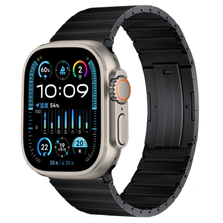 PG60 Single Bead Bamboo Joint Titanium Metal Watch Band, For Apple Watch Series 10 46mm, For Apple Watch Series 10 42mm, For Apple Watch SE 2023 44mm, For Apple Watch SE 2023 40mm, For Apple Watch Ultra 2 49mm, For Apple Watch Series 9 45mm������������...