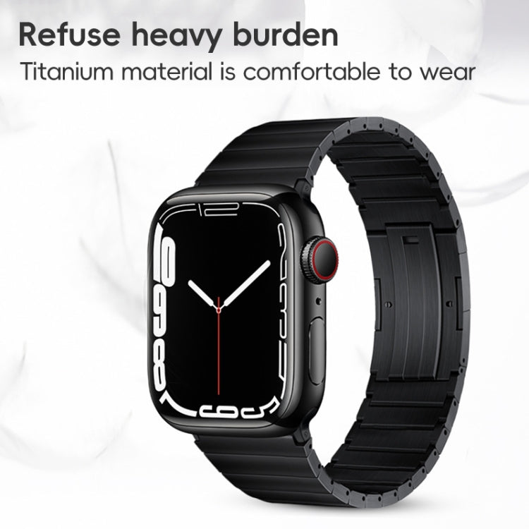 PG60 Single Bead Bamboo Joint Titanium Metal Watch Band, For Apple Watch Series 6 40mm, For Apple Watch Series 6 44mm, For Apple Watch Series 5 44mm, For Apple Watch Series 5 40mm, For Apple Watch Series 4 44mm, For Apple Watch Series 4 40mm�����������...