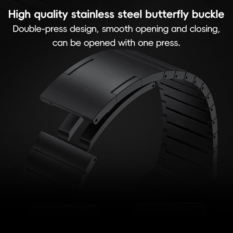 PG60 Single Bead Bamboo Joint Titanium Metal Watch Band, For Apple Watch Series 10 46mm, For Apple Watch Series 10 42mm, For Apple Watch SE 2023 44mm, For Apple Watch SE 2023 40mm, For Apple Watch Ultra 2 49mm, For Apple Watch Series 9 45mm