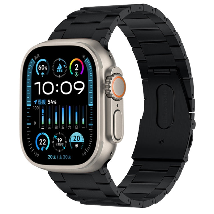 PG63 Three-Bead Protrusion Titanium Metal Watch Band, For Apple Watch Series 10 46mm, For Apple Watch Series 10 42mm, For Apple Watch SE 2023 44mm, For Apple Watch SE 2023 40mm, For Apple Watch Ultra 2 49mm, For Apple Watch Series 9 45mm���������������...