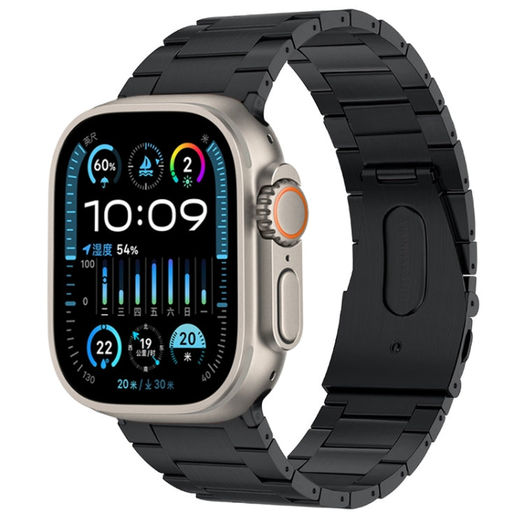 PG63 Three-Bead Protrusion Titanium Metal Watch Band, For Apple Watch Series 10 46mm, For Apple Watch Series 10 42mm, For Apple Watch SE 2023 44mm, For Apple Watch SE 2023 40mm, For Apple Watch Ultra 2 49mm, For Apple Watch Series 9 45mm���������������...