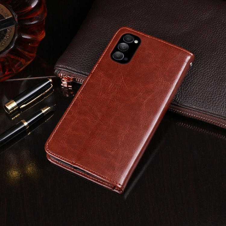 idewei Crazy Horse Texture Horizontal Flip Leather Case with Holder &amp; Card Slots &amp; Wallet, For OPPO Reno4 5G, For OPPO Reno4 Pro 5G, For OPPO Realme C11