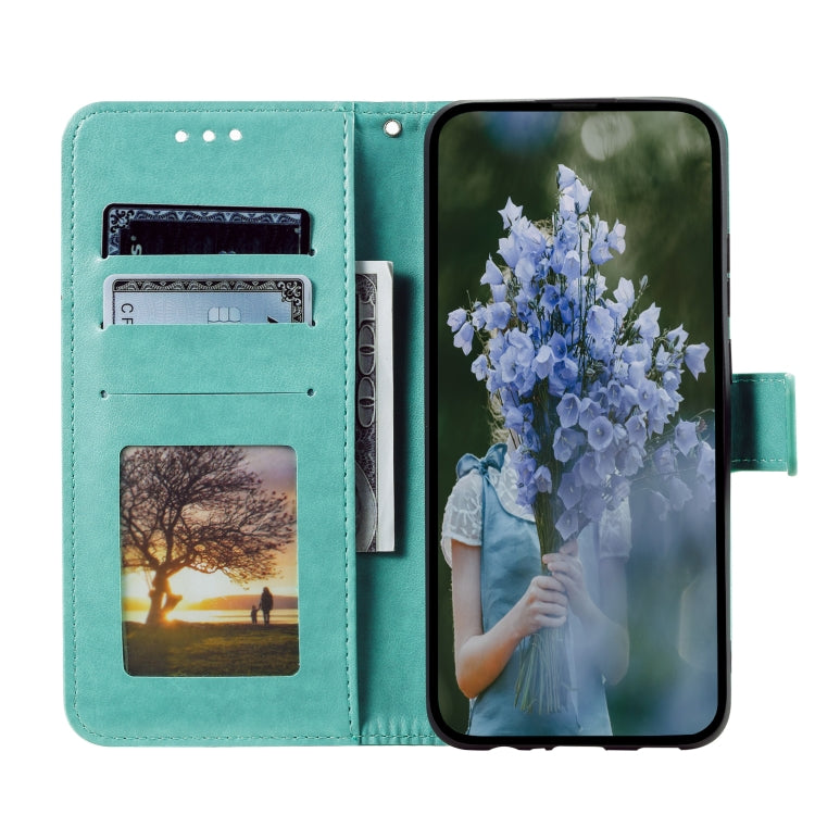 Totem Flower Embossed Leather Phone Case with Lanyard, For Xiaomi Poco F6