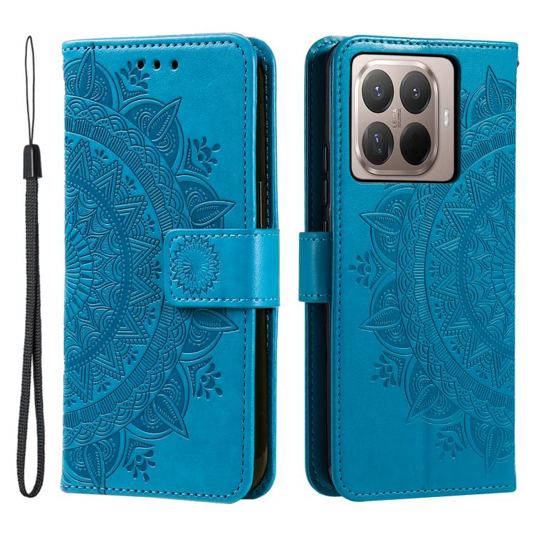 Totem Flower Embossed Leather Phone Case with Lanyard, For Xiaomi 15T Pro, For Xiaomi 15T, For Xiaomi 15 Pro