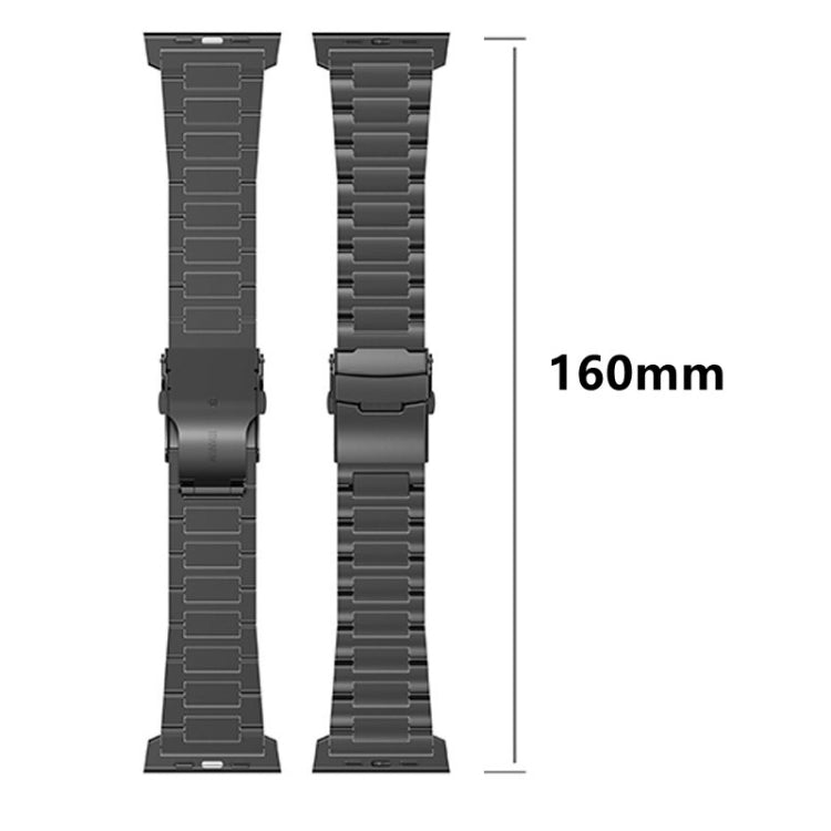 26mm Safety Buckle Titanium Alloy Watch Band, For Apple Watch SE 2023 44mm, For Apple Watch Ultra 2 49mm, For Apple Watch Series 9 45mm, For Apple Watch Ultra 49mm, For Apple Watch Series 8 45mm, For Apple Watch SE 2022 44mm, For Apple Watch Series 7 45mm