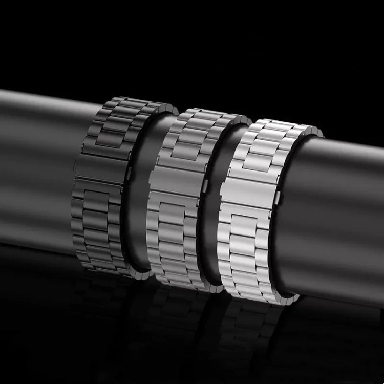 3-Bead Flat Buckle Titanium Alloy Watch Band, For Apple Watch Series 5 44mm, For Apple Watch Series 5 40mm, For Apple Watch Series 4 44mm, For Apple Watch Series 4 40mm, For Apple Watch Series 3 38mm, For Apple Watch Series 3 42mm