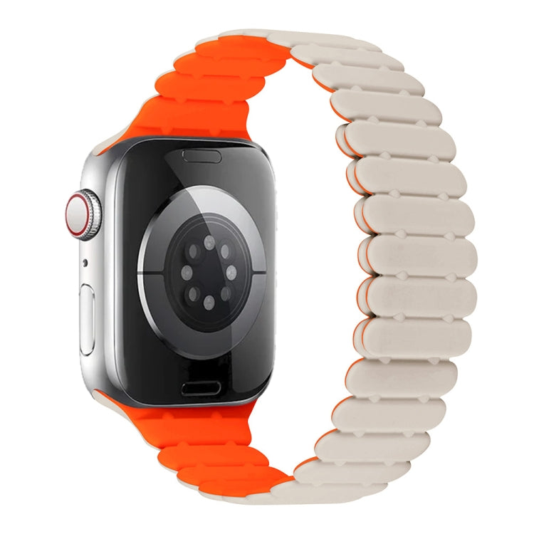 Bamboo Magnetic Silicone Watch Band, For Apple Watch Series 10 46mm, For Apple Watch Series 10 42mm, For Apple Watch SE 2023 44mm