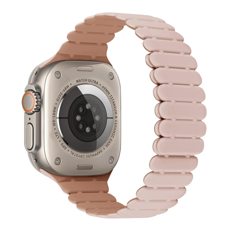 Bamboo Magnetic Silicone Watch Band, For Apple Watch Ultra 2 49mm, For Apple Watch Series 9 45mm