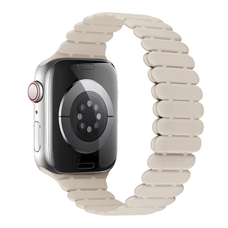 Bamboo Magnetic Silicone Watch Band, For Apple Watch Series 9 41mm, For Apple Watch Ultra 49mm, For Apple Watch Series 8 41mm