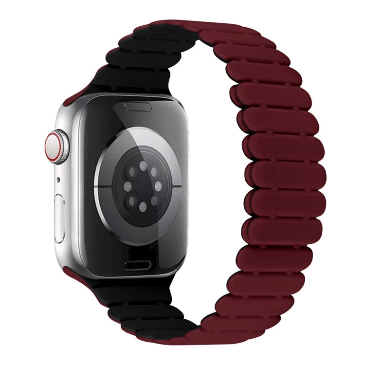 Bamboo Magnetic Silicone Watch Band, For Apple Watch SE 44mm, For Apple Watch Series 6 40mm, For Apple Watch Series 6 44mm