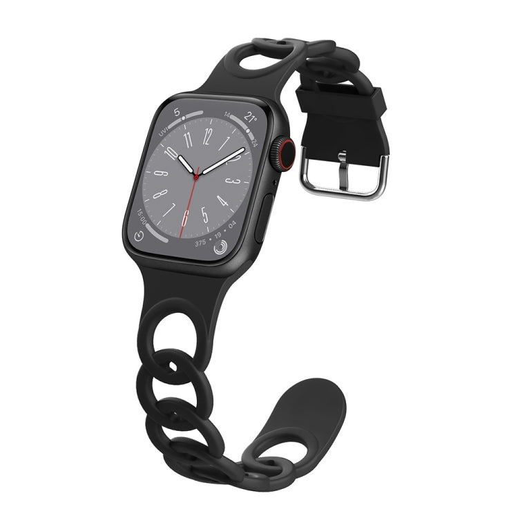 Donut Hollow Silicone Watch Band, For Apple Watch Series 7 41mm