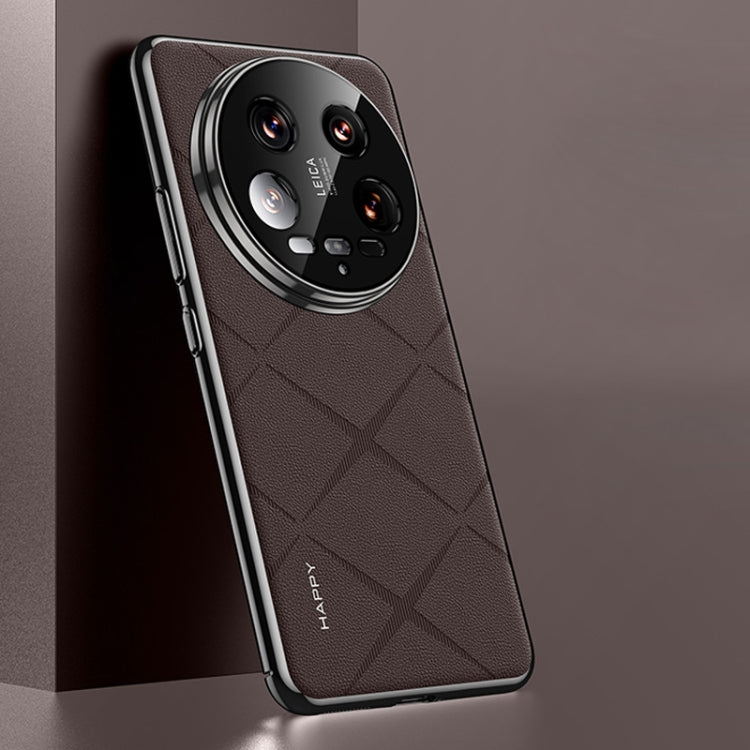 Plain Leather PC Phone Case