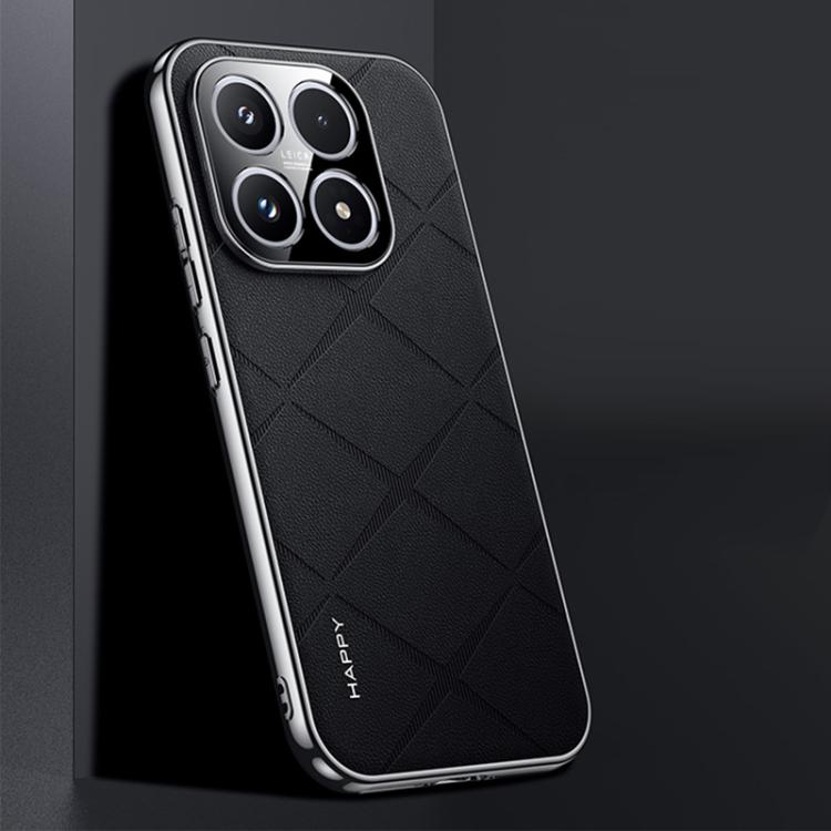 Plain Leather PC Phone Case