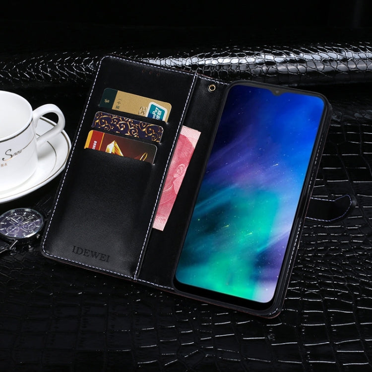 idewei Crocodile Texture Horizontal Flip Leather Case with Holder &amp; Card Slots &amp; Wallet